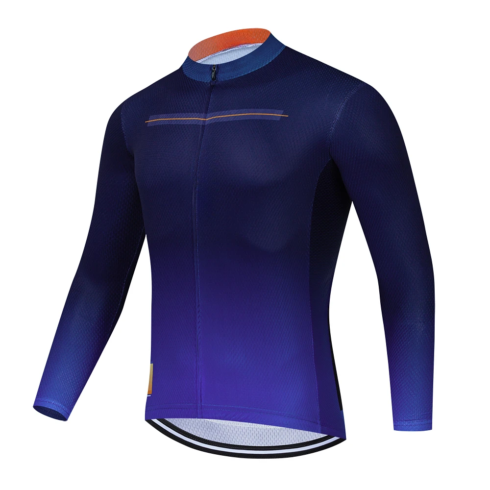 Spring Long Sleeve Cycling Jersey Man\'s Cycling Clothing 2023 Summer Anti-UV Bike Jersey Breathable Bicycle Shirt