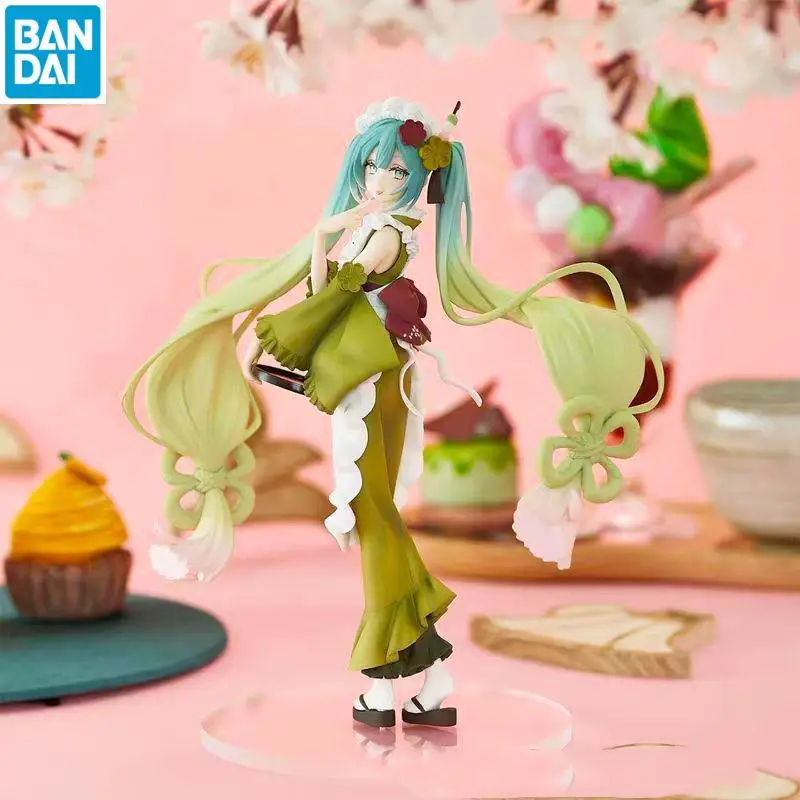 Hatsune Miku Furyu Vocaloid Limited Edition Matcha Buffy Heterochromatic Scenery Figures Anime Figure Model Toys Birthday Gift