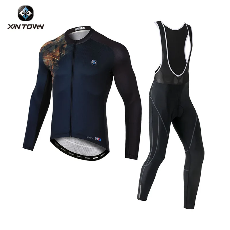 Cycling Jersey Man Long Sleeve Clothes Men Skinsuit Clothing Pants Bicycle Set Men's Breathable Outfit Summer Suits Sweatsuit