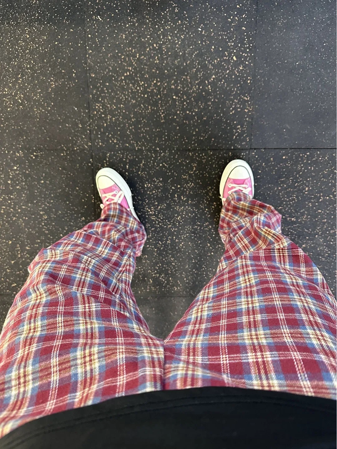 

American Retro Plaid Wide Leg Pants Men's Casual Loose Loose Slim Straight Leg Trousers Daily Versatile Loose Fit Long Pants