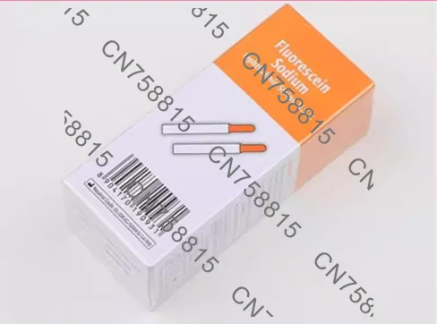 

(fluorescent strip filter strip) tear agent，Office supply a box of 100 fluorescein sodium detector, tear test paper