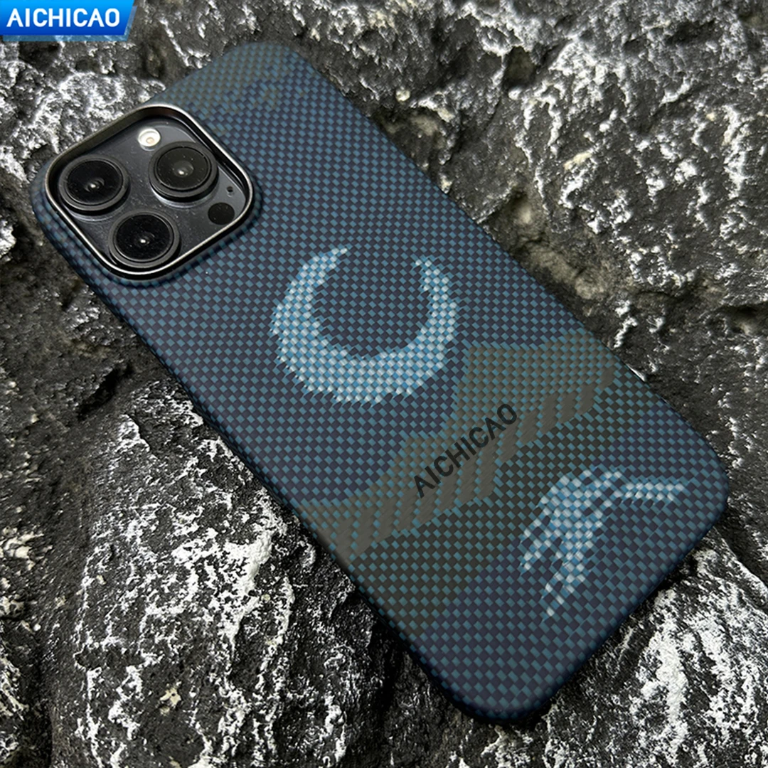 ACC-funda de teléfono de fibra de carbono Real para iphone 16Pro/16ProMax/iphone 15Pro/15ProMax carcasa ultrafina de fibra de aramida