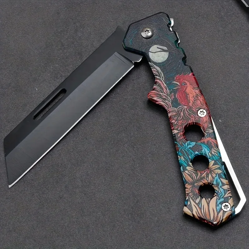 2024 new high-end 1 sharp folding knife, EDC portable mini pocket knife, cool outdoor camping portable survival knife