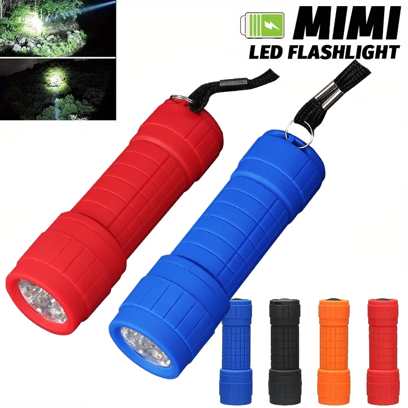 Portable LED Mini Children's Flashlight Strong Lighting Using 3 Batteries Fixed Focus Pocket Outdoor Waterproof Camping Torch
