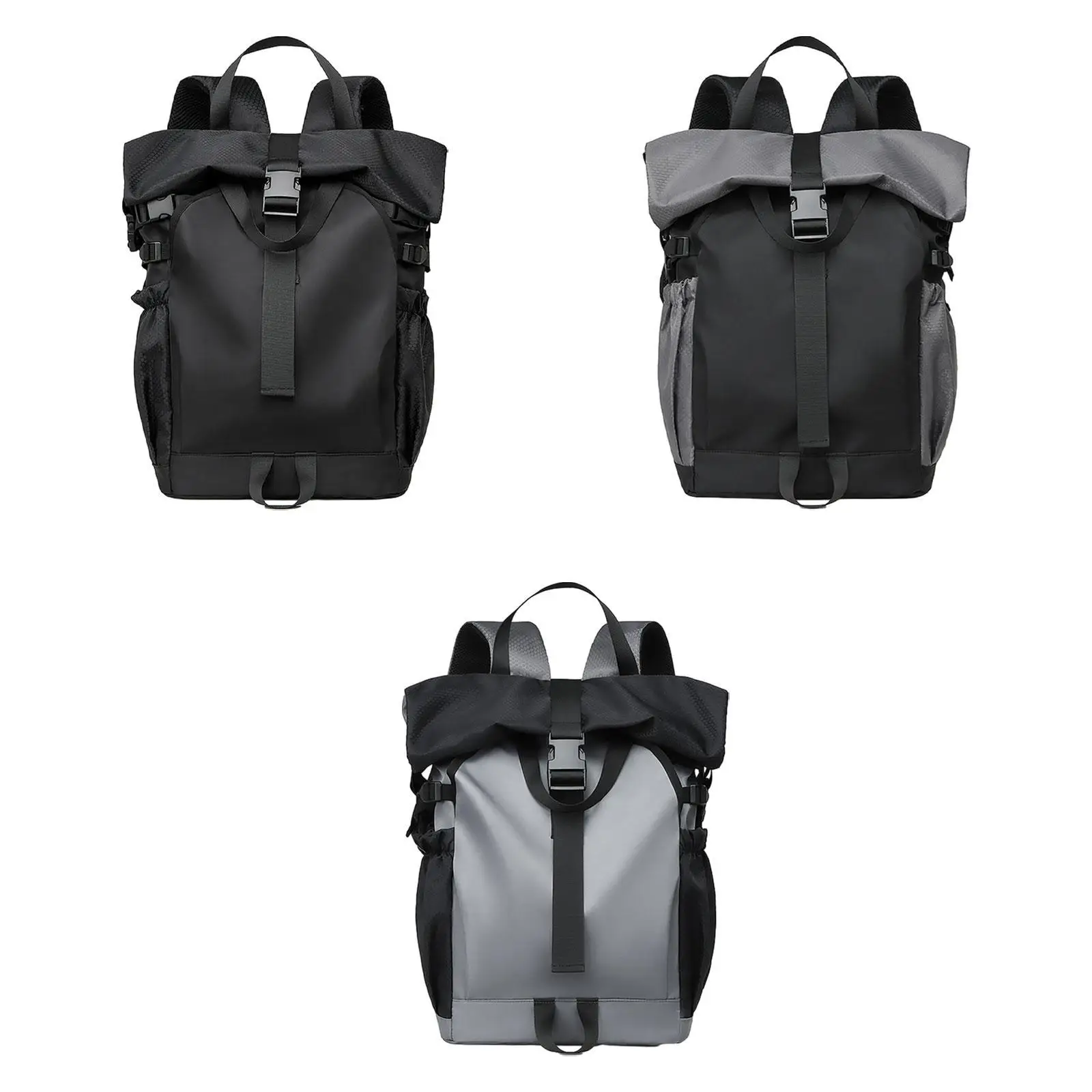

Roll Lid Backpack Multifunctional Gym Bag for Women Men Men Casual Backpack