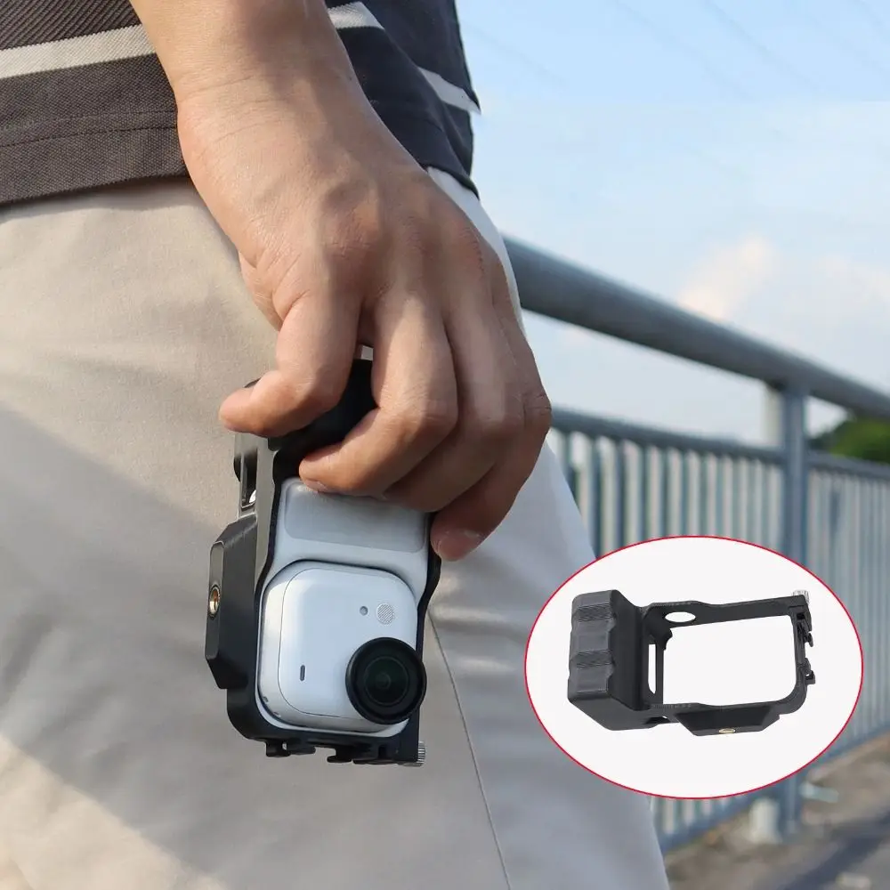 الإفراج السريع Xplorer قبضة عدة إطار الكاميرا واقية مريحة قبضة StreetGrip Vlog حامل ABS ل Insta360 الذهاب الترا