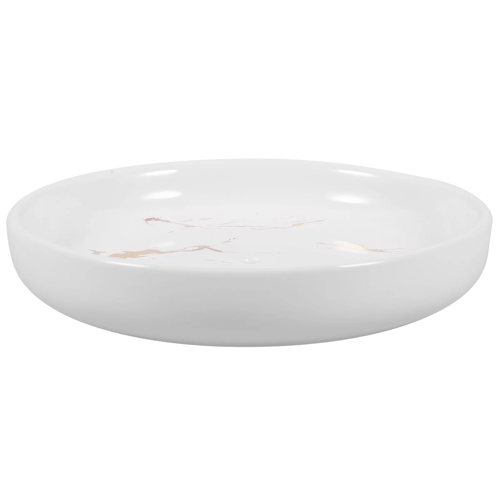 

Ceramic Soap Dish Elegant Marble Design Bathroom Shower Tray Durable Storage Organizer Long Lasting Performance