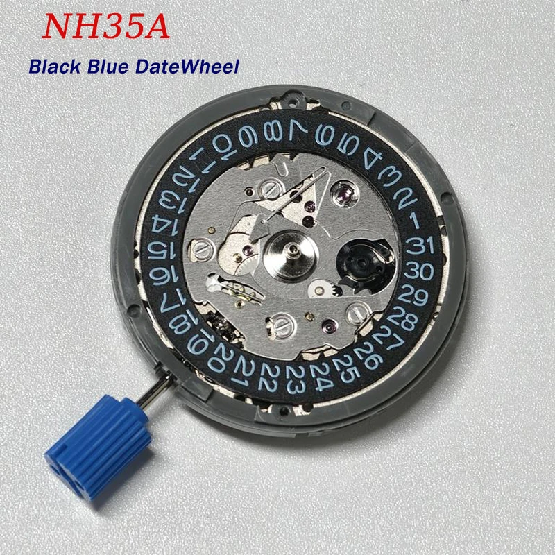 NH35 Automatic Mechanical Movement High Accuracy 24 Jewels Mod Watch Replacement NH35A Date at 3:00