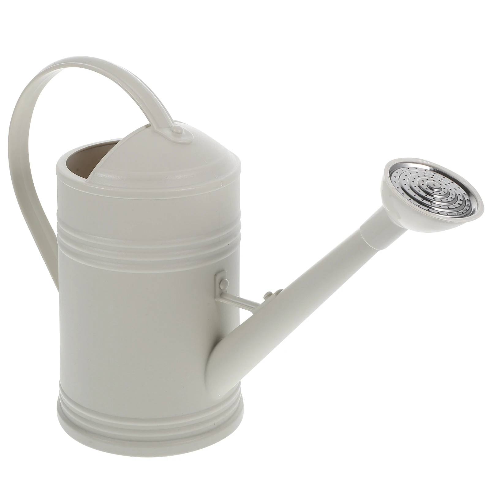 

Stainless Steel Plastic Watering Pot Long Spout Ergonomic Handle Durable Garden Plants White Easy Refill
