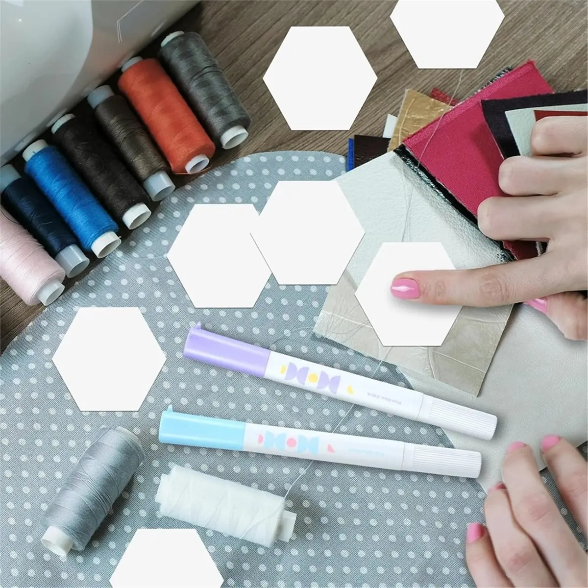 Budget-Friendly-Paper Piecing for Quilting Fabric Set for DIY Patchwork Crafts and Sewing Supplies
