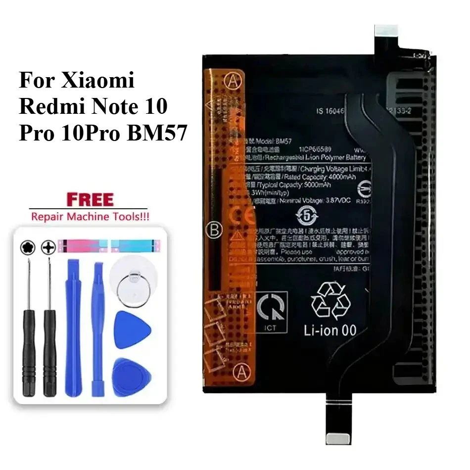 For Xiaomi Redmi Note 10 Pro 10Pro BM57 Reliable Power High Compatibility 4250mAh Mobile Phone Battery