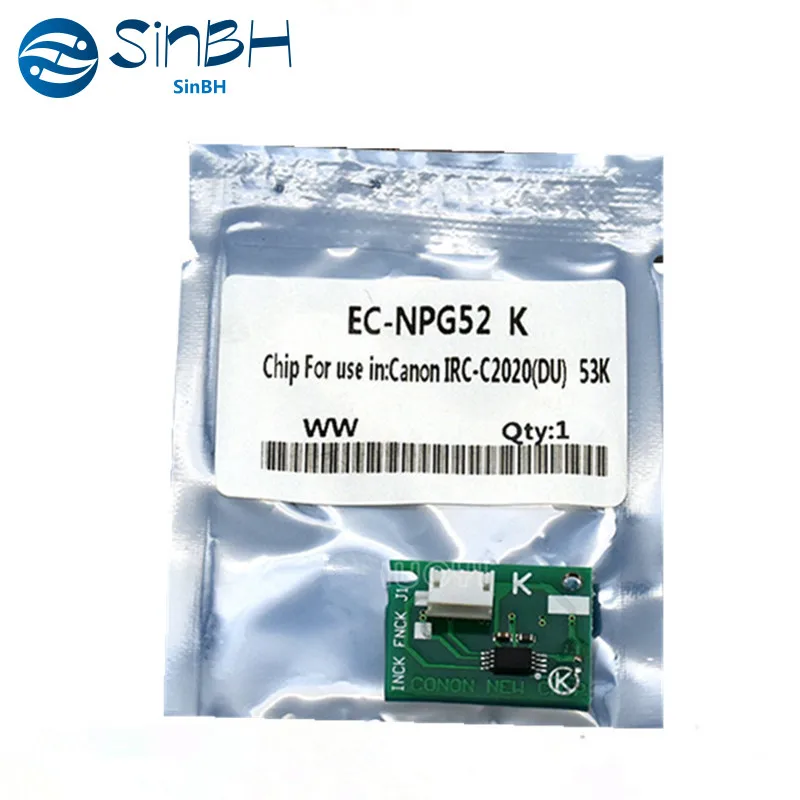 1Set CMYK GPR36 NPG52 C-EXV34 GPR 36 NPG 52 C-EXV 34 Imgae unit chip For Canon C2020 C2225 C2030 C2230 Drum cartridge chip