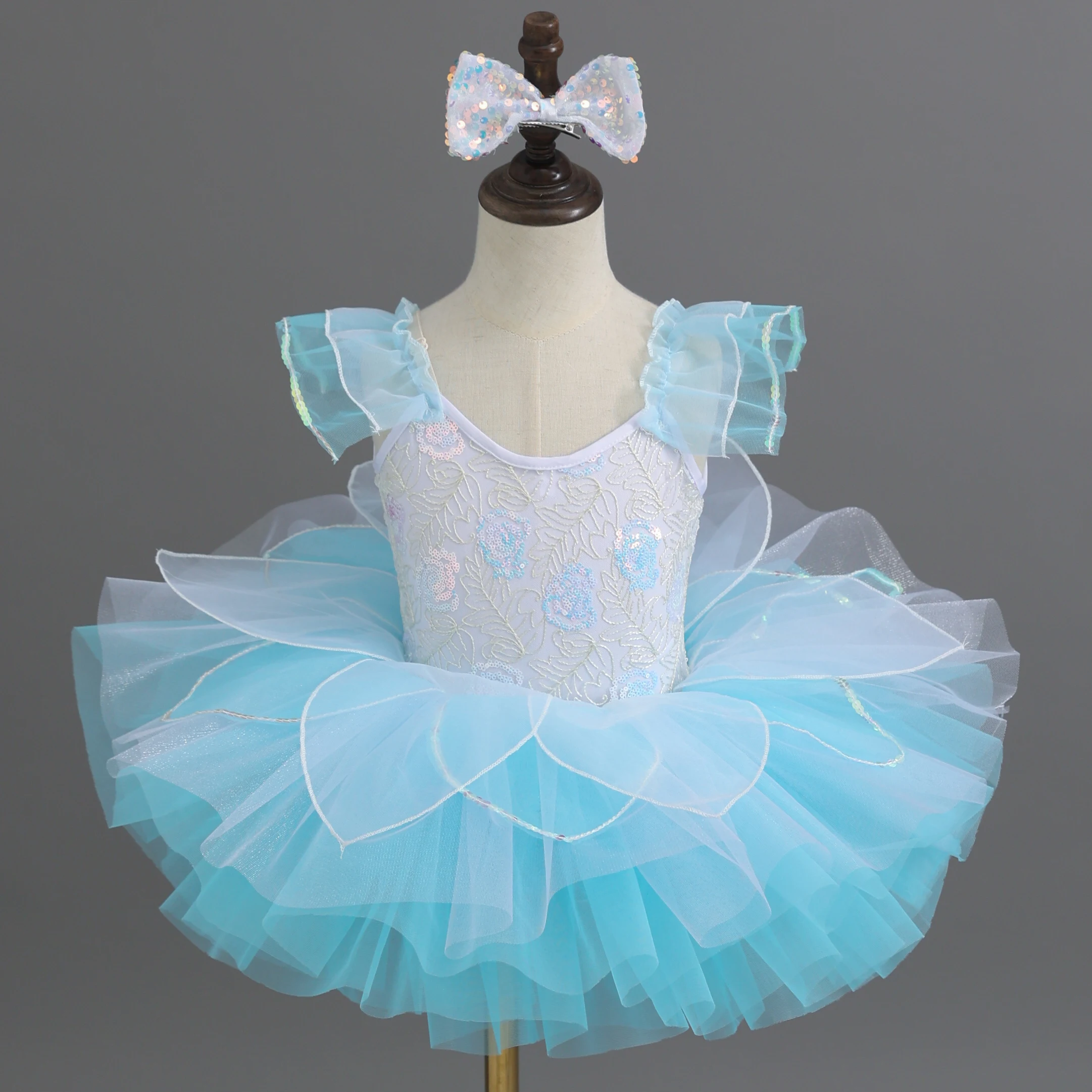 Children Ballet Skirt Girl Tutu Dress Performance Clothes Stage Princess Dance Party Dresses Leotard Modern Dance Costumes