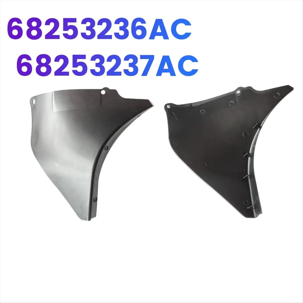 Super Sale Car Torque Box Cover 68253236AC 68253237AC for Dodge Challenger 2006-2023 Front Bumper Lower Guard Lining Baffle