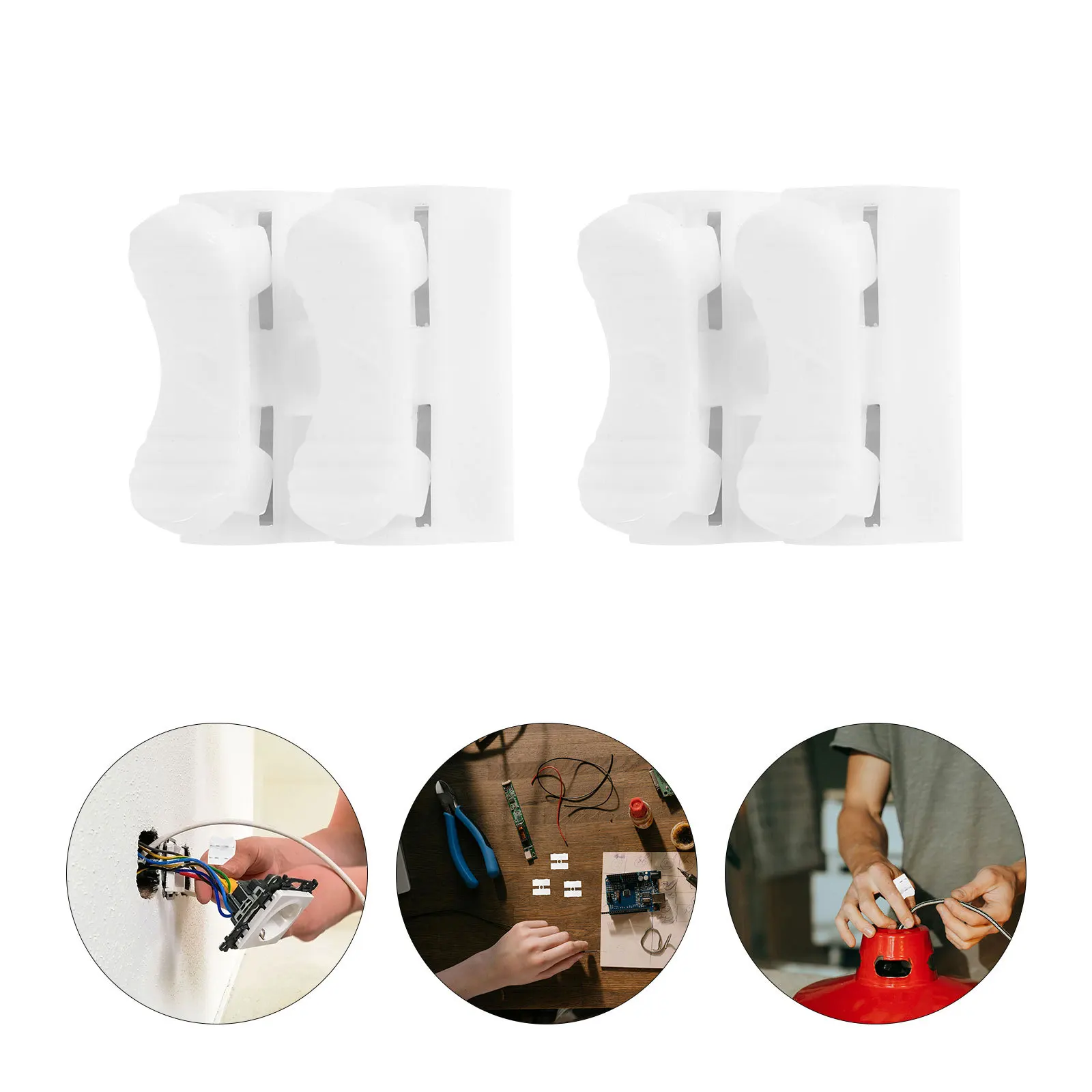 

80Pcs Press Type Wire Connector Terminal Block for Ceiling Light LED Strip Lights Quick Wiring Connection Spring Clamp Terminal