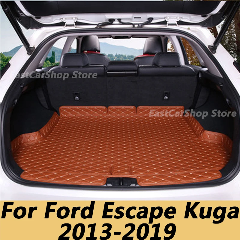 

For Ford Escape Kuga 2013-2019 Car Trunk Mat Boot Liner Tray Car Rear Trunk Cargo Mat Protective Pad Accessories Cover