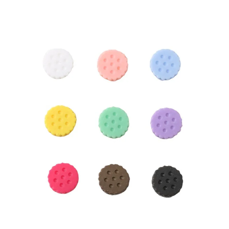 Accessoires pour Ongles en Forme de Biscuit, Bouton Rond en Diamant, 256 Macaron, Cercle en Résine, Strass, Décoration, Bijoux, 50 Pièces