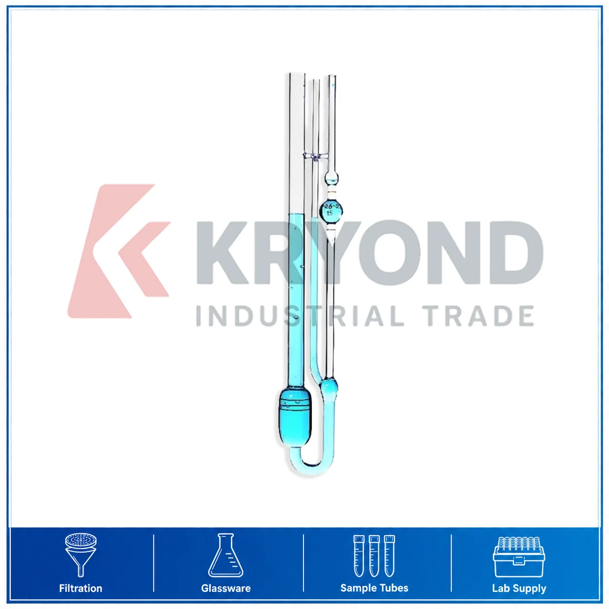 Ubbelohde Capillary Viscometer 1835 Type Glass Liquid Viscosity Measuring Instrument Laboratory Research Testing Device 1 Pack