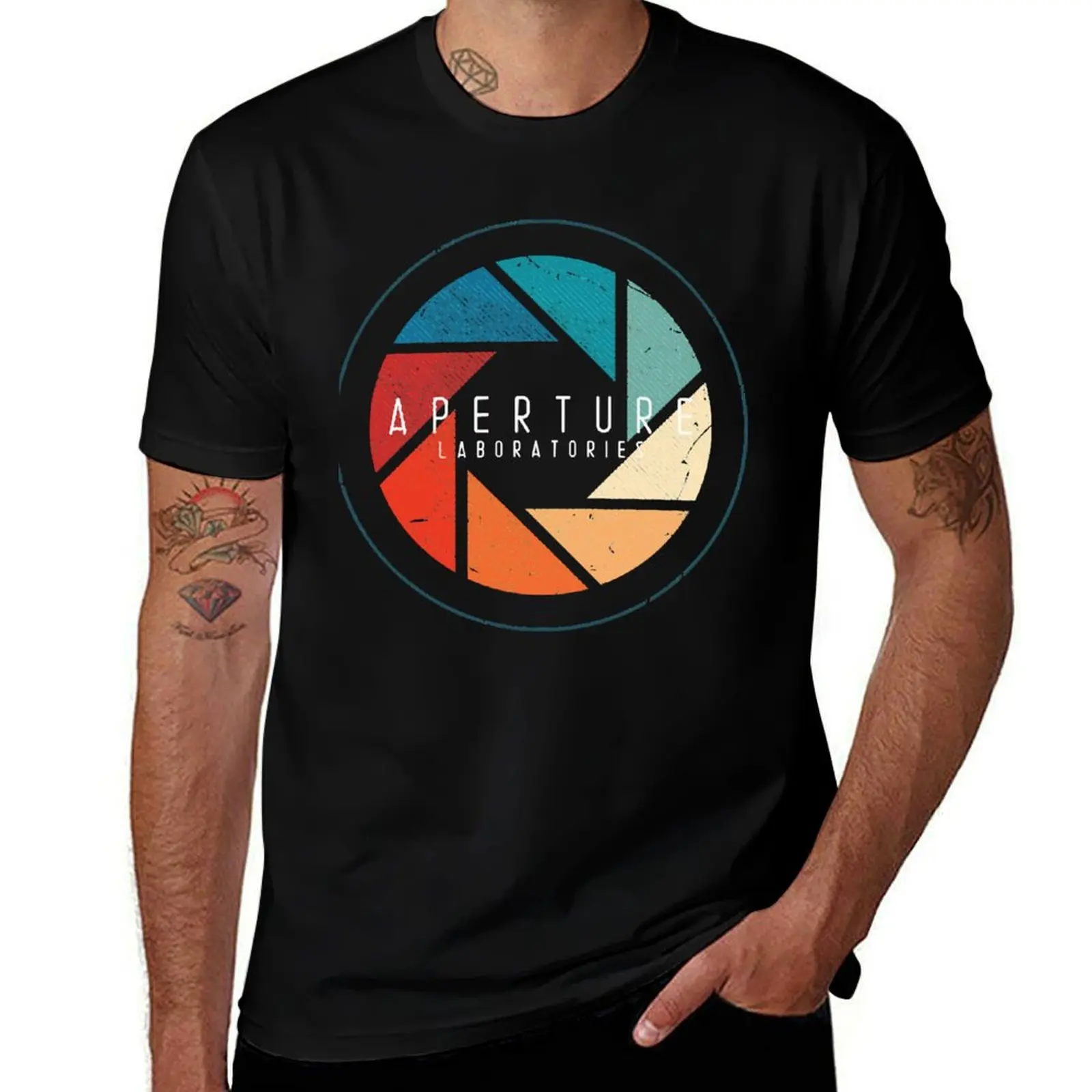 Aperture Laboratories Shirt T-Shirt Mechanic Work Tee Shirt T-Shirt