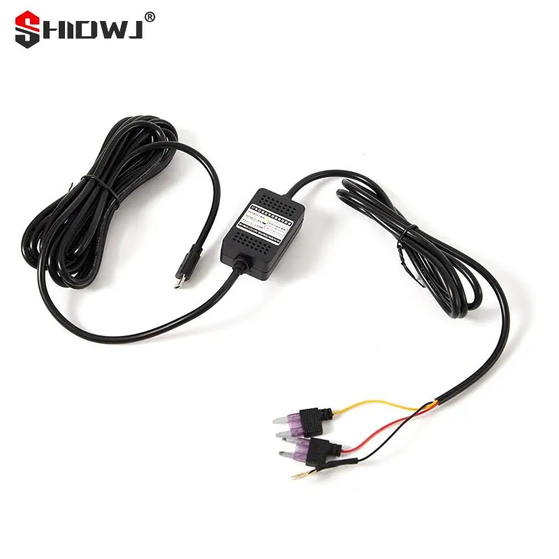 

3.5m 12v-36v to 5v 2.5A Mini Micro USB Car Dash Camera Charger Adapter Cam Hard Wire DVR Hardwire