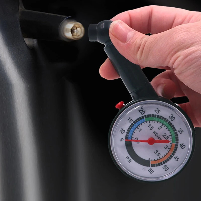 Car Tire Pressure Gauge Auto Tire Inflation Pressure Gauge High Precision Meter Detector Portable Mini Air Pressure Gauge