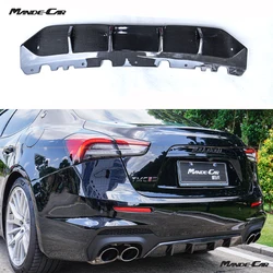 Carbon Fiber Trofeo Rear Diffuser Lip for Maserati Ghibli Gransport Modena Upgrade Verison Car Accessories