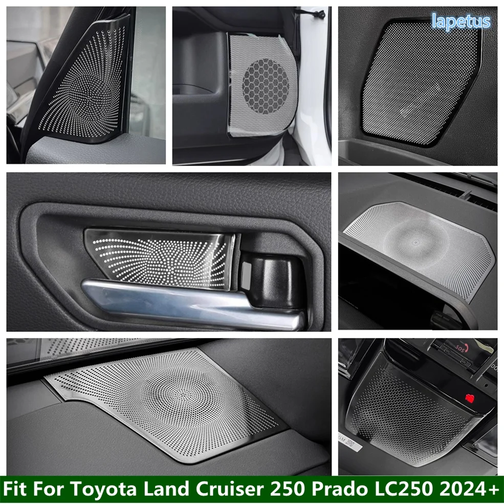 

Car Pillar A Reading Light Lamp Door Handle Bowl Inner Door Speaker Cover Trim For Toyota Land Cruiser Prado 250 LC250 2024 2025