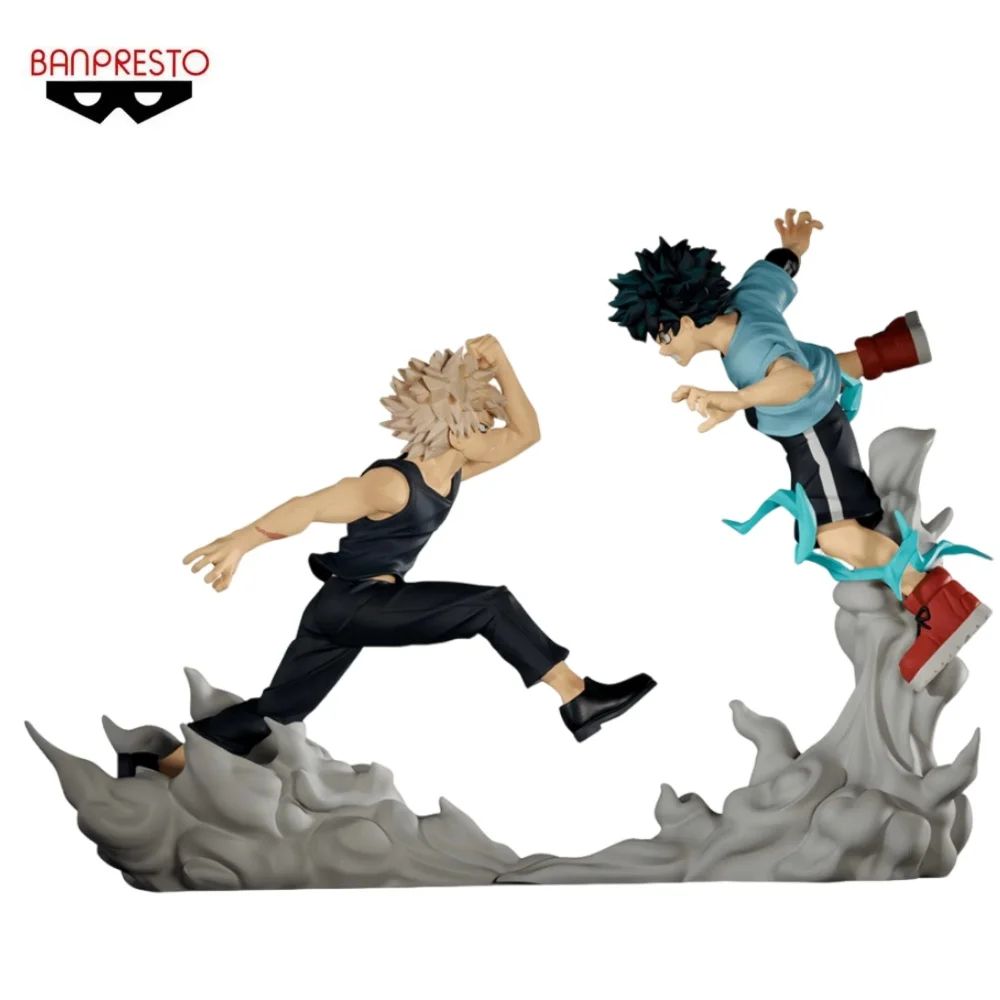 BANDAI My Hero Academia Anime Midoriya Izuku & Bakugou Katsuki Combination Battle Action Figures Model Figurine Original Figuart