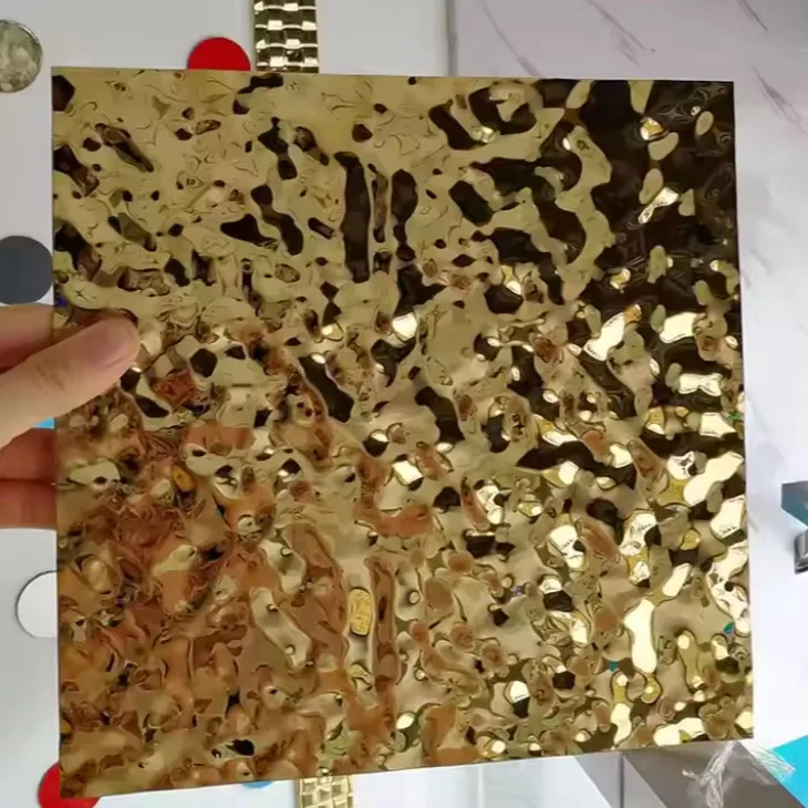Panel Decorativo de Pared de Acero Inoxidable AISI 201 304 316 316L 410 430, Panel Corrugado de Acero Inoxidable Pulido a Espejo
