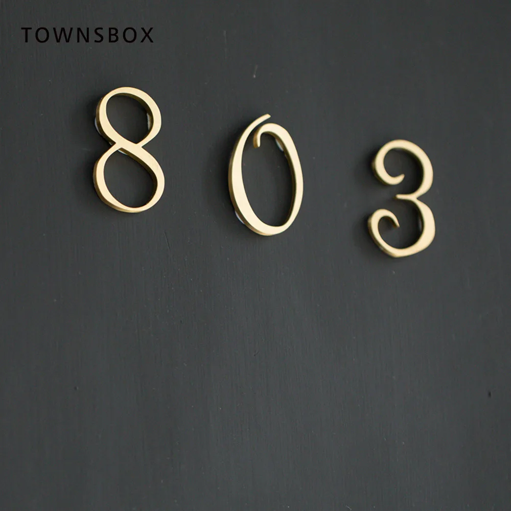 Nordic Network Red Wind In Style Brass Home Door Room No. Hotel Residential Digital Identification Number