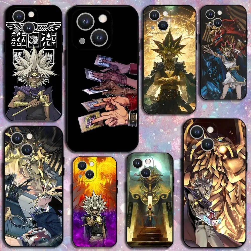 

Game Yu-Gi-Oh Comic Phone Case For iPhone 16,15,14,13,12,11 Plus,Pro Max,XS,X,XR,SE,Mini,8,7,Soft Silicone Black Cover