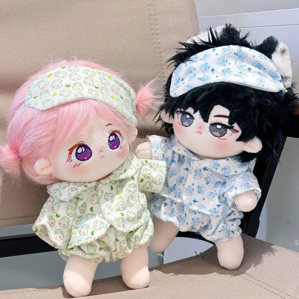 Dolls Clothes Toys 20cm Cotton Doll Clothes Dress Up Eye Mask Sleepwear No Attributes Dolls Pajamas