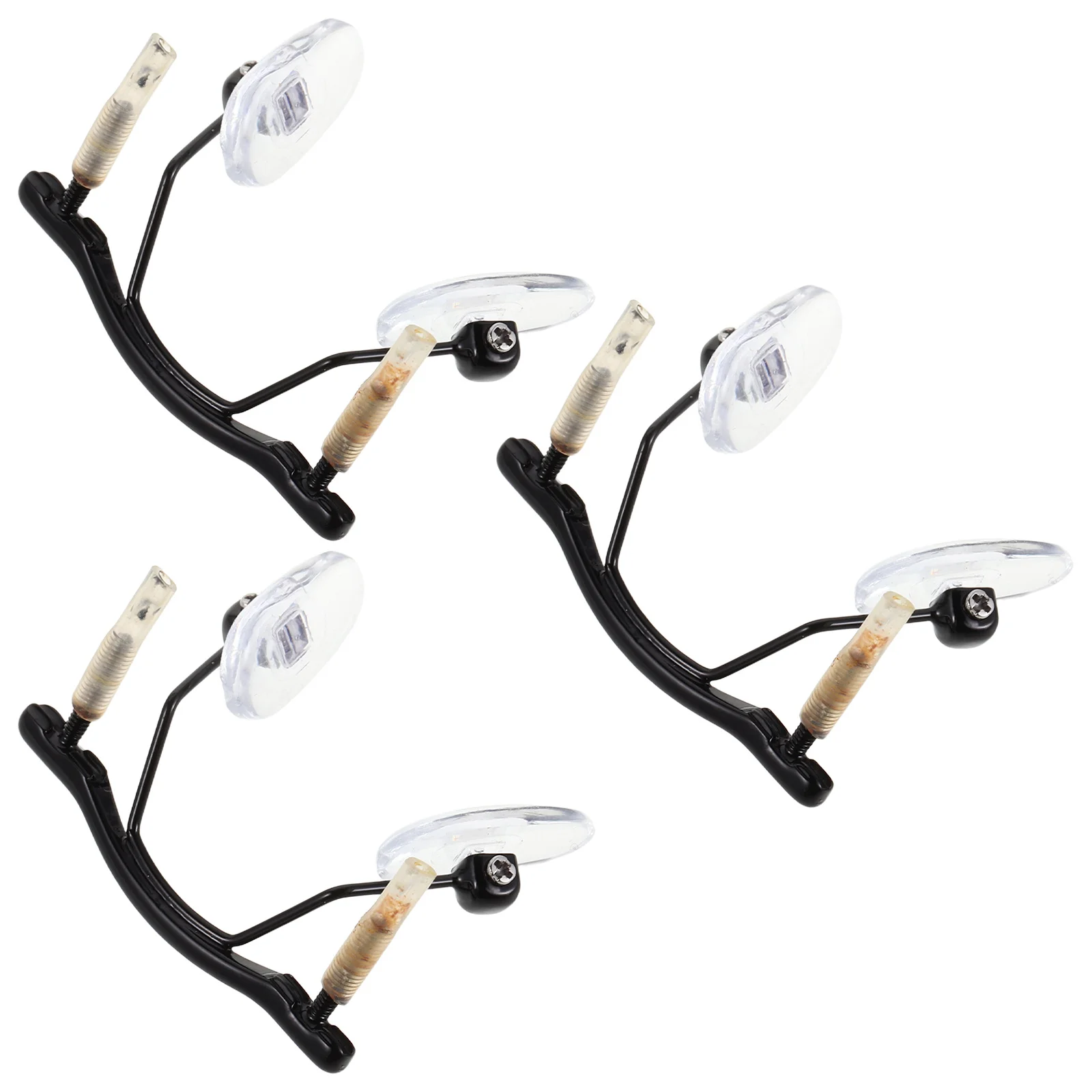 

3pcs Glasses Nose Pads Replacement Kit Universal Rimless Eyeglass Bridge Support Soft Nose Pieces Frameless Eyewear Repair Metal