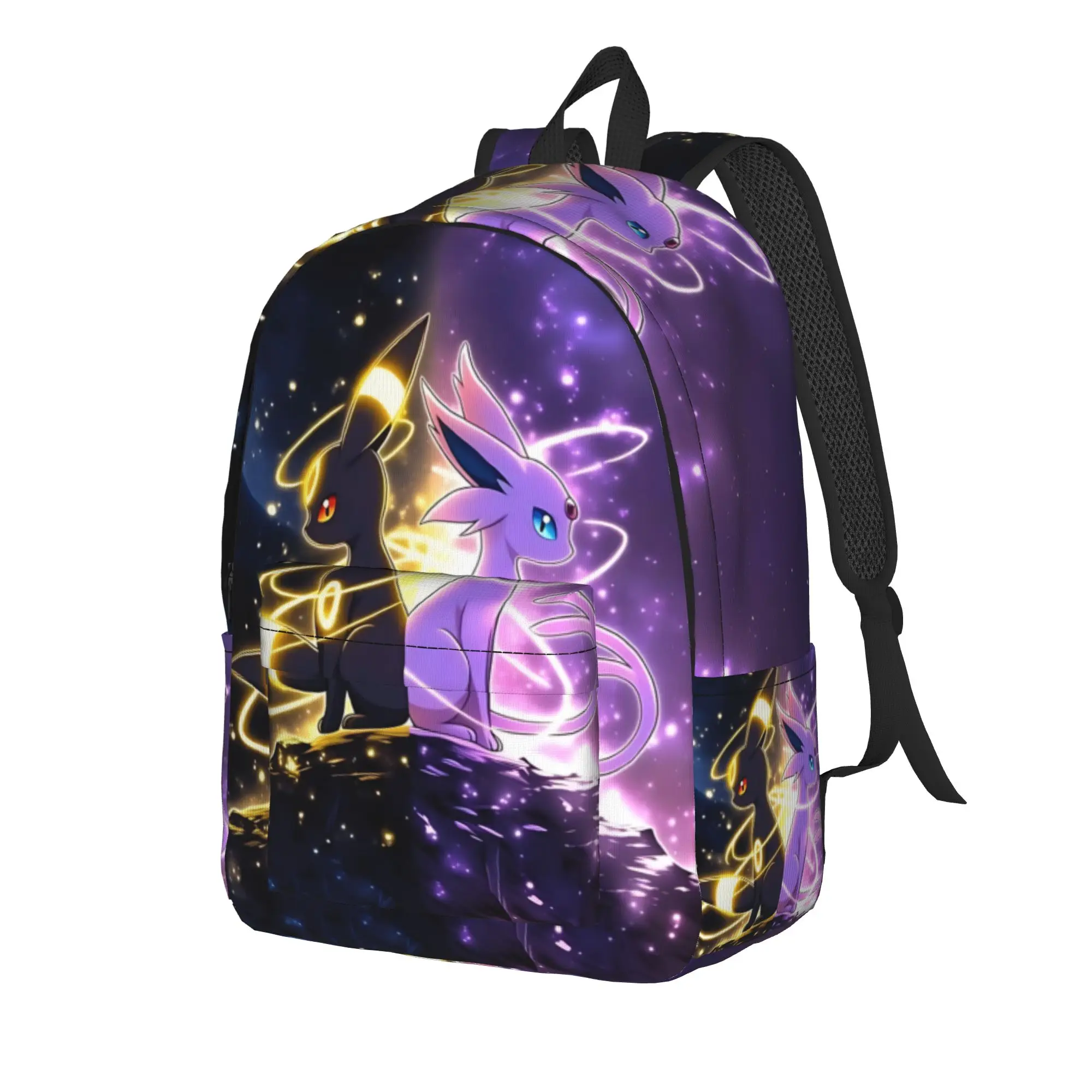 Fashion Pokemon Backpack  Mochilas Adjustable Strap For Work Office Retro Washable Rucksack