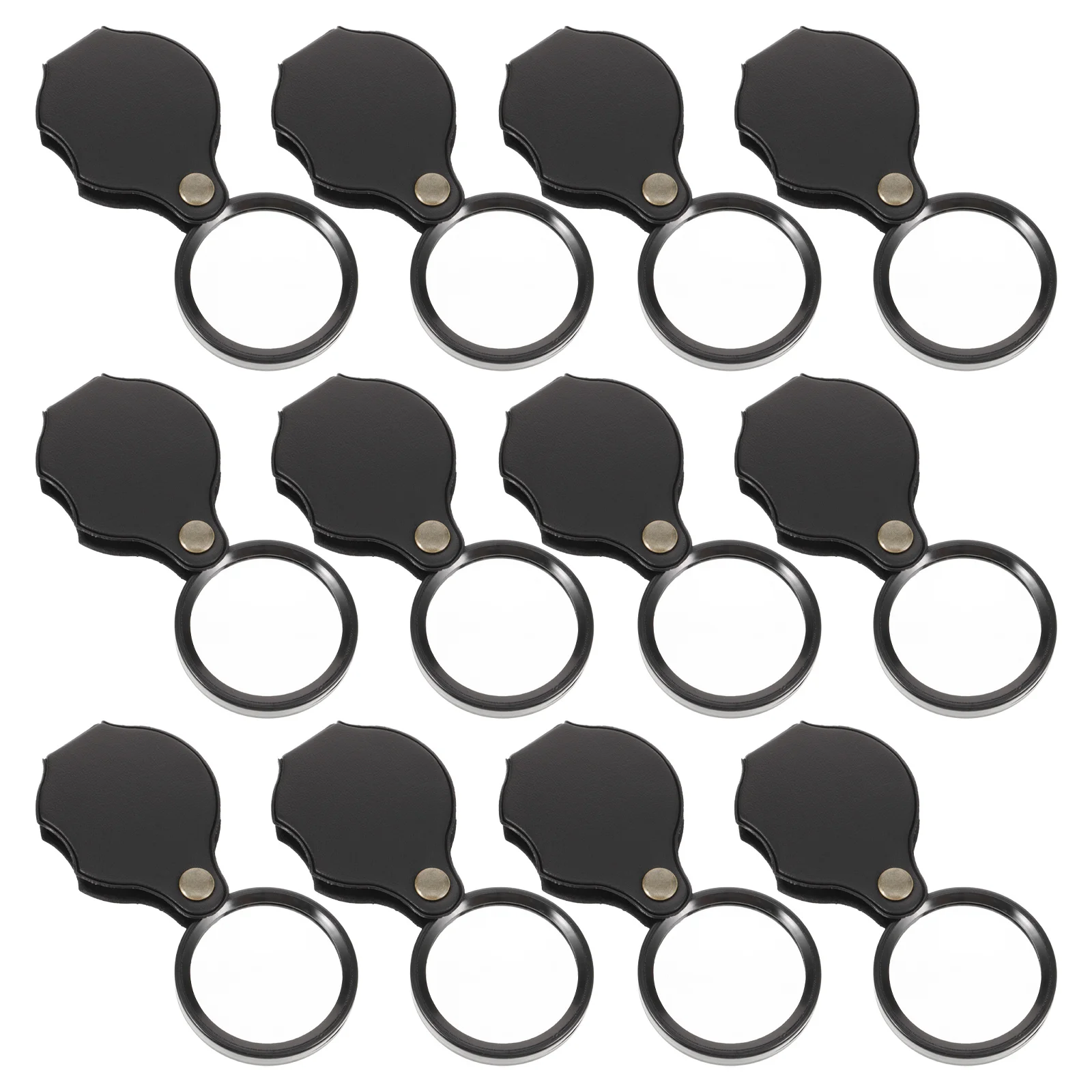 Lupas de mano prácticas para joyería, herramienta de aumento para explorar, diseño portátil ligero, alta definición, 12 Uds.