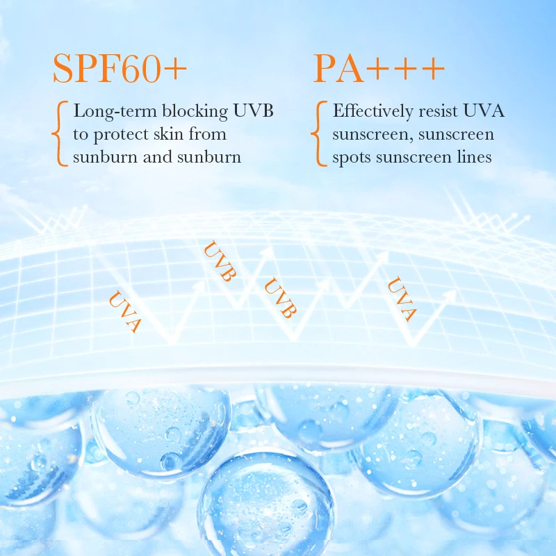 Долговечный солнцезащитный крем, изоляция, легкая текстура, солнцезащитный крем, водонепроницаемый, освежающий пот, нежирный солнцезащитный крем