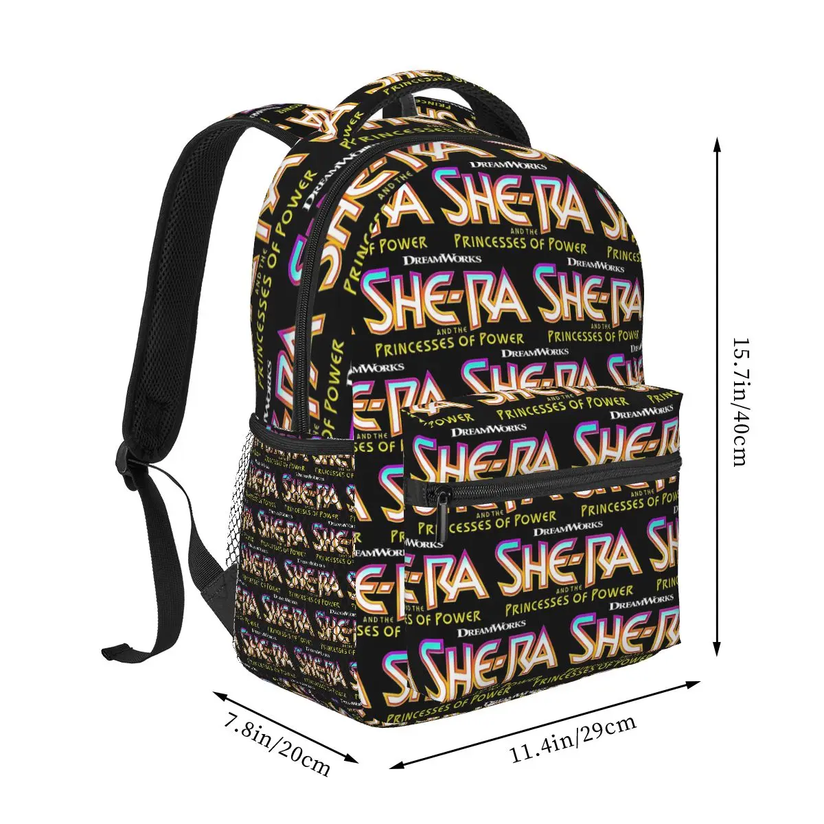 She Ra Princess Of Power Cartoon Backpack Student Boys Girls BookBag Kids School Bag Computer Shoulder Bags for Men Women