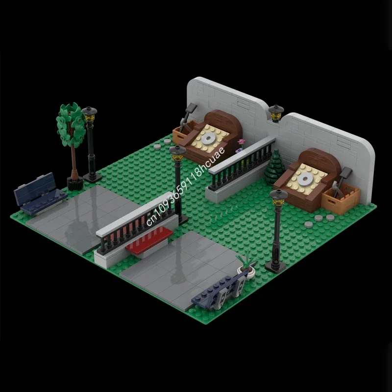 307 piezas MOC Bloques de Construcción Tejo Court, Juguete Educativo para el Desarrollo de Habilidades Prácticas, Pensamiento Lógico y Imaginación Espacial, Regalo Festivo
