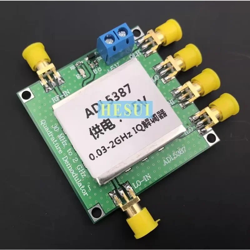 

ADL5387 broadband quadrature I/Q demodulation with RF/IF input frequency range from 30 MHz to 2 GHz
