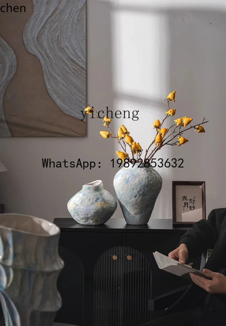 

Креативная керамическая ваза X7 для цветочных композиций в гостиной, украшение для отелей и B&B