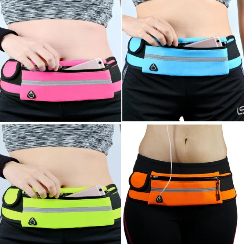 Sports Waist Pack Women Men Running Belt Waist Bag Waterproof Wallet Men Pouch Belt Portable Phone Holder Phone Bag