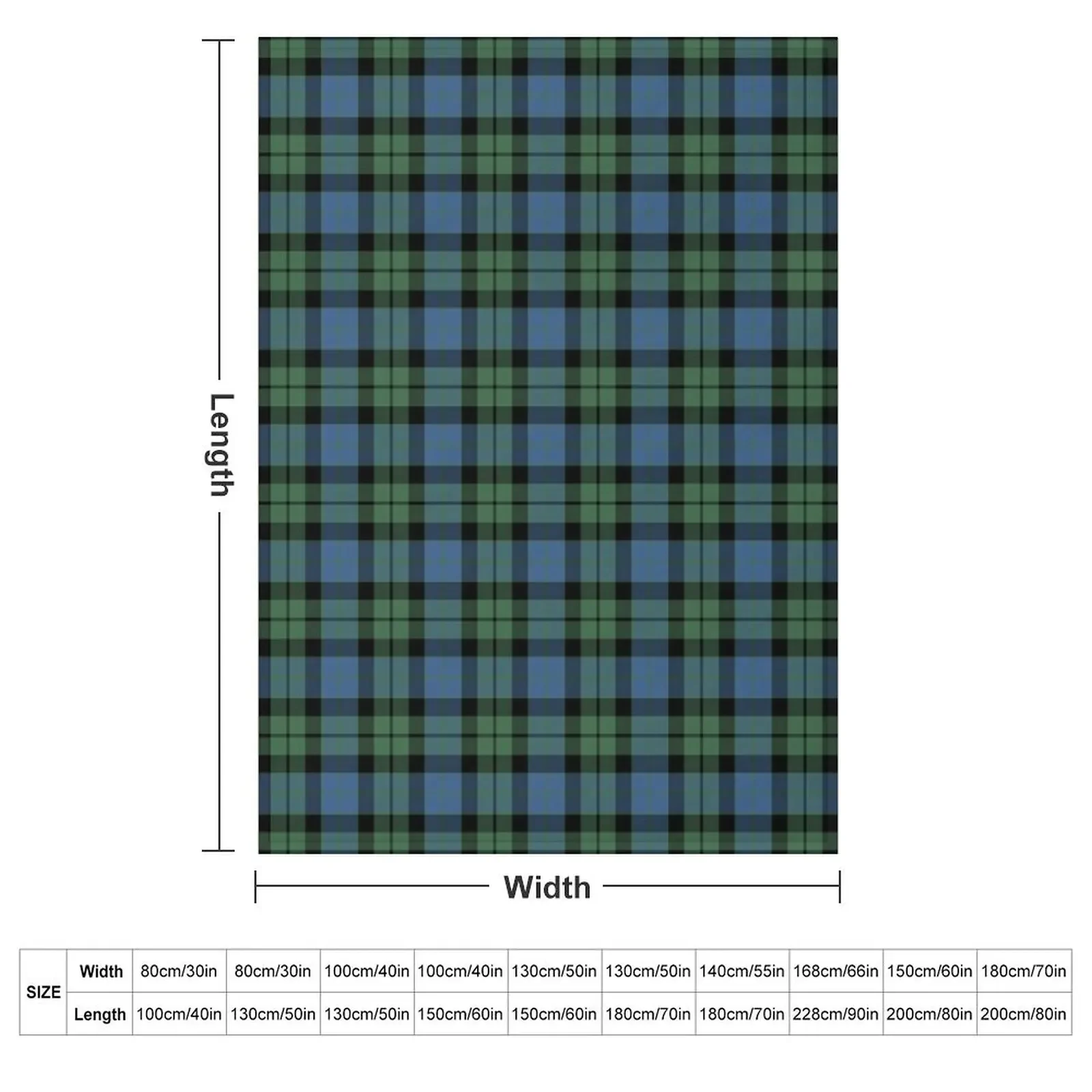 MacKay Ancient Tartan Throw Blanket Sofas Stuffeds Furrys Decorative Sofa Blankets