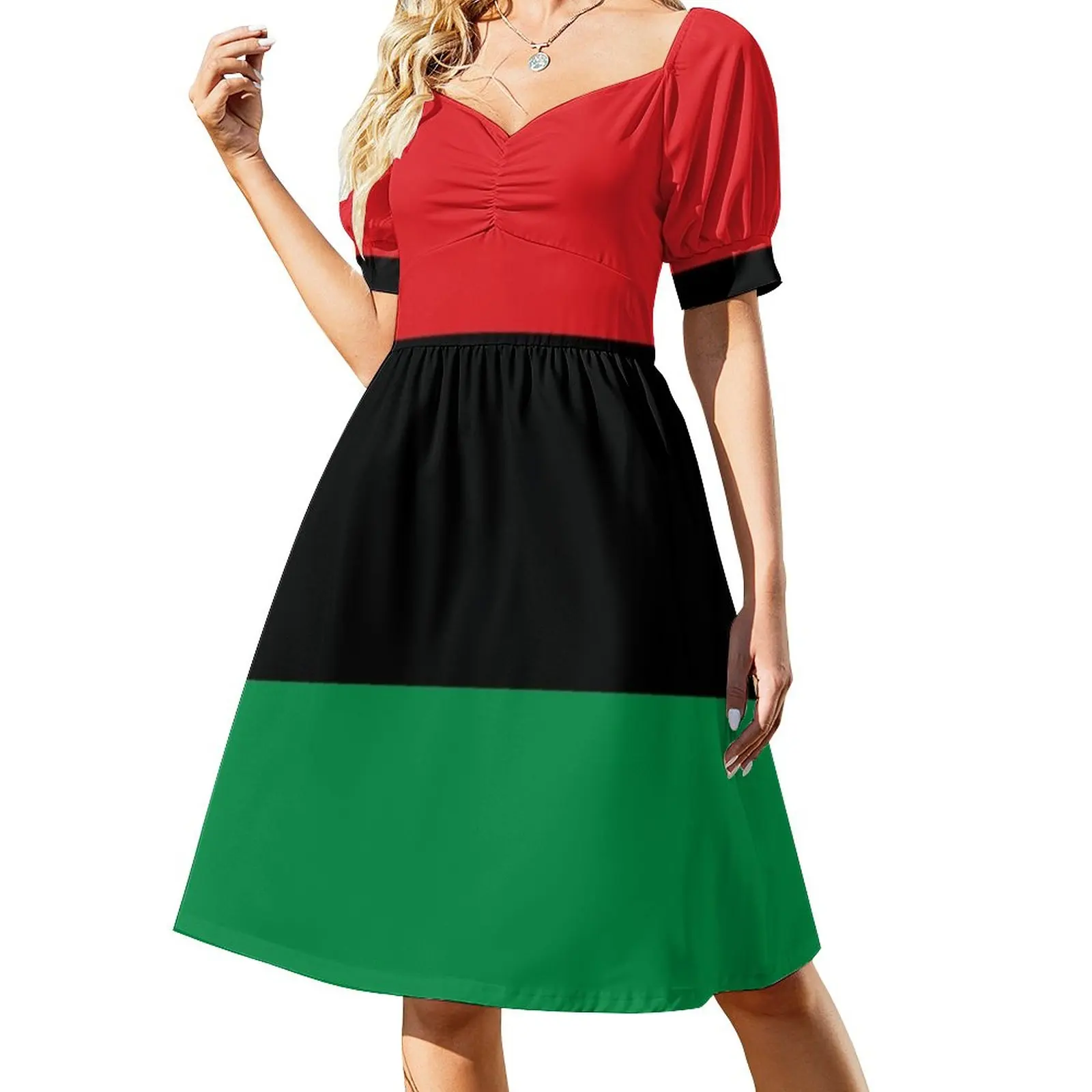 

Pan African Flag T-Shirt - UNIA Flag Sticker - Afro American Flag Sleeveless Dress Long dress dresses korean style Long dresses