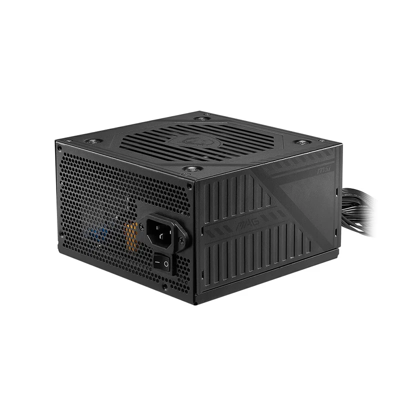 ‌ MSI MAG A650BNL 650W 80PLUS PSU برونزي |   نشط PFC، تصميم DC-DC، مروحة منخفضة الضوضاء
