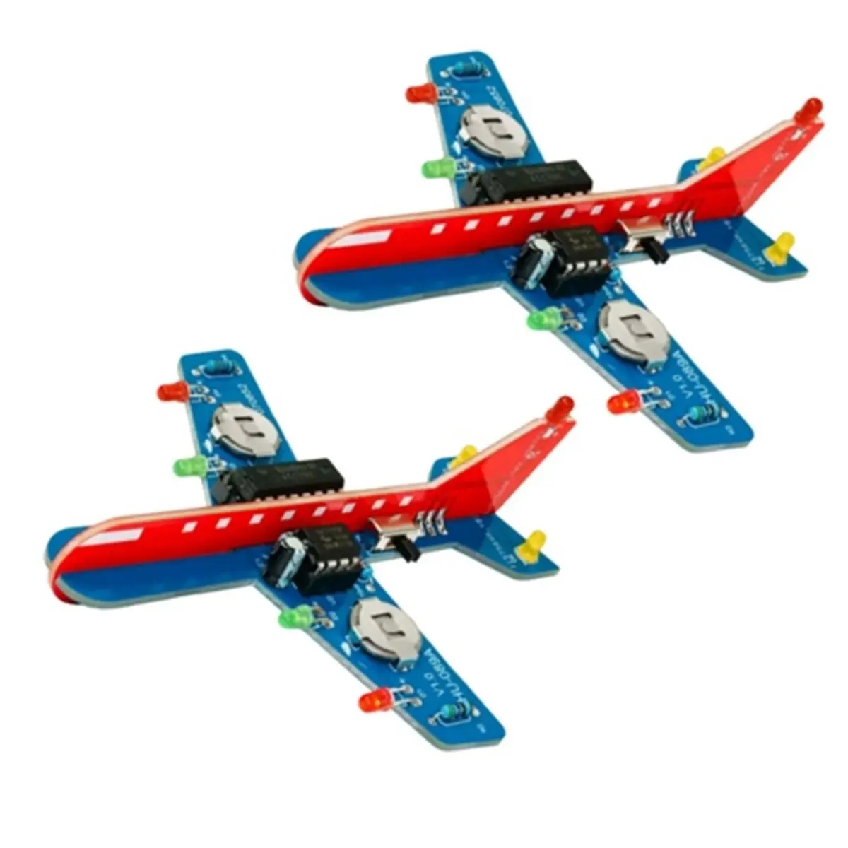 TOP RATED○▽Beginner Soldering Practice Kit, Build 2 Small Display Aircraft with LED, STEM DIY Learning Set