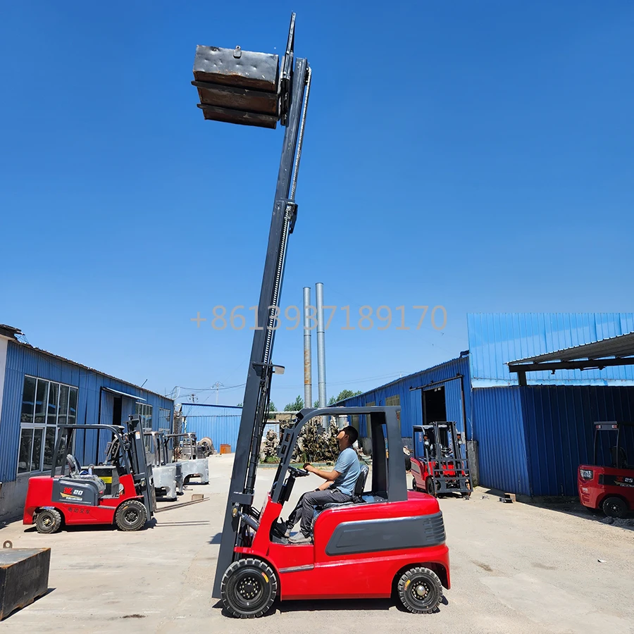 Factory Directly Sale 1.5-3 Ton Lithium Battery Electric Forklift 3m-6m Rechargeable 4WD 6h Battery Life