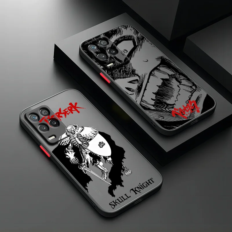 Berserk Anime For OPPO Realme 11 10 9i 8i 7i 6S 6i Narzo  50A 20A 10A Pro Plus Frosted Translucent Phone Case