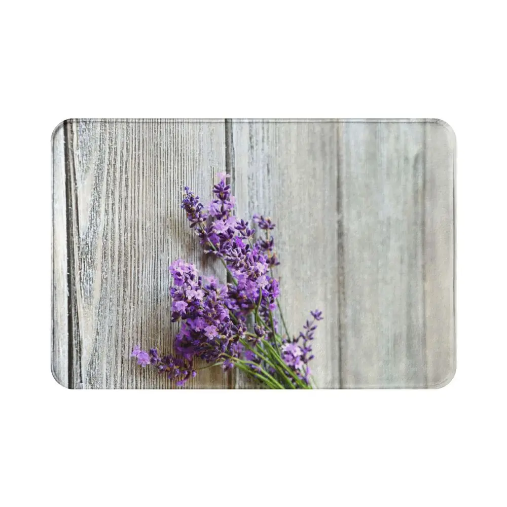 Lavender print mat kitchen mats for floor  doormat  welcome mat Entrance door mat bath mat Entrance door mat customized mat