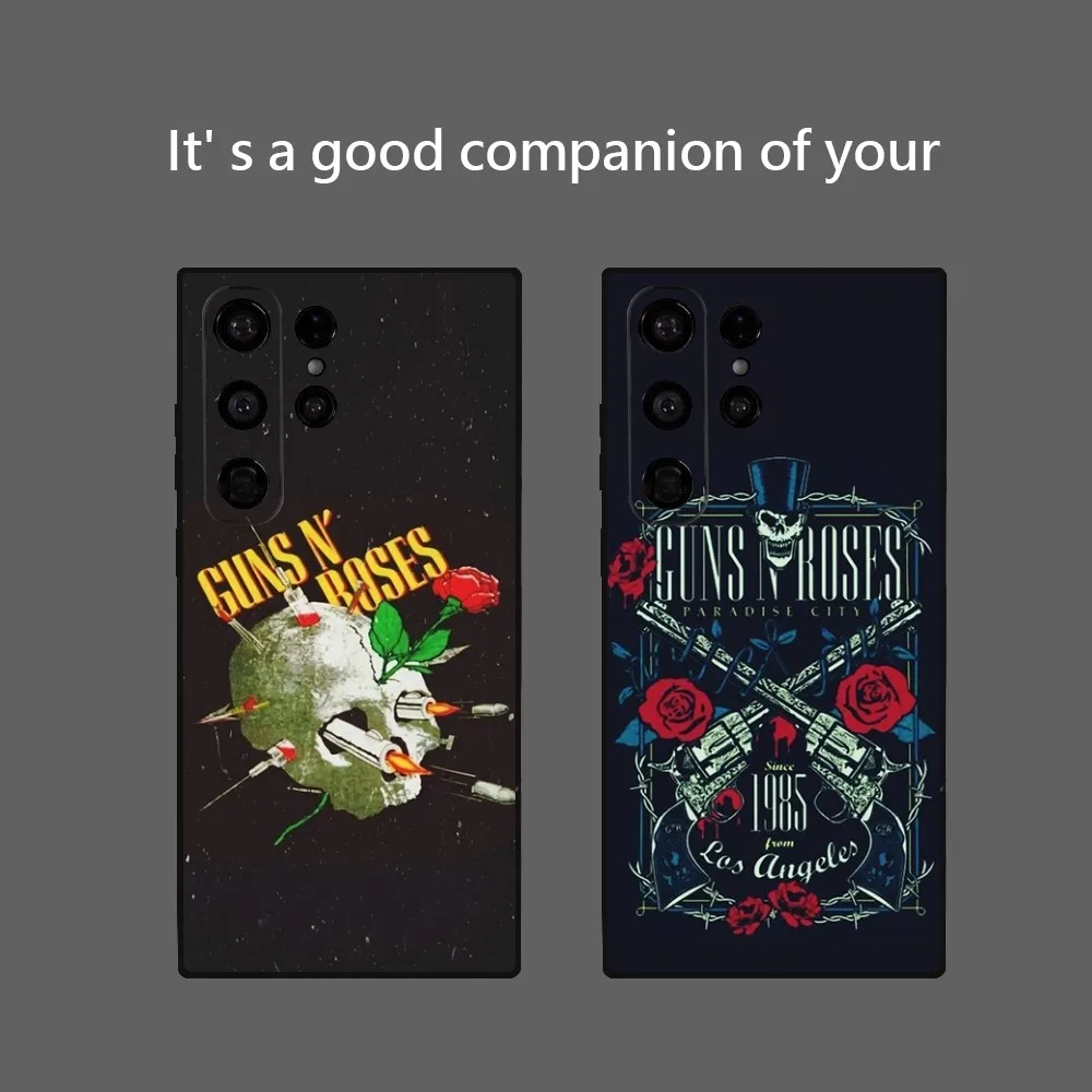 G-Guns N Roses Good Time Phone Case for Samsung Galaxy S24 Ultra S22 S23 Ultra S21 S20 5G Protective Soft Silicone TPU Funda