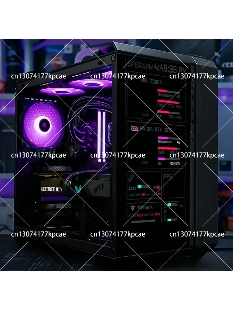 TUF GT502 Secondary Screen Monitoring Customized PC Case, Unbounded Version Sea View Room